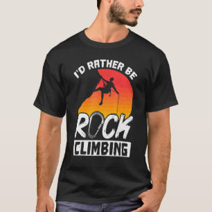 Camiseta Escalada em Rocha Alpinista Escalada de Blocos Eu 