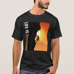 Camiseta Escalada em Rocha Bouldering Indoor A Vida é Escal