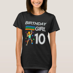Camiseta Escalada em Rocha de Aniversário de 10 Anos Para