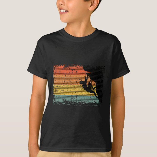 Camiseta Escalada em Rocha Vintage Bouldering (Frente)