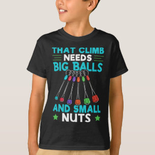 Camiseta Escalada Engraçada de Pedras