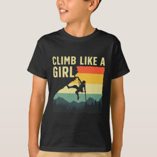 Camiseta Escalada Legal Para Mulheres Garotas Montanha Roch