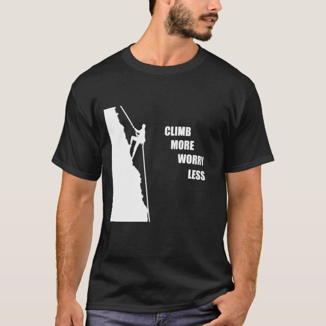 Camiseta Escalada motivacional dizendo (Frente)