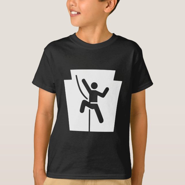 Camiseta Escalada trapezóide - t-shirt da obscuridade dos (Frente)