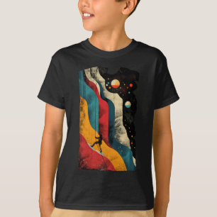 Camiseta Escalador Artístico de Rocha Homens e Mulheres Esc