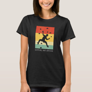 Camiseta Escalador de Parede Retro Rocha Montanha Boulderi