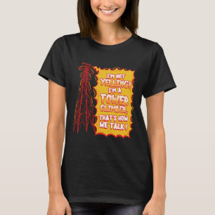 Camiseta Escalador de Torre Adesivo de Escalador Industrial