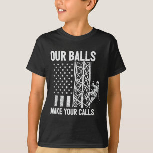 Camiseta Escalador De Torre Bandeira Americana Dos EUA Faça