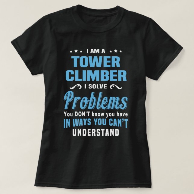 Camiseta Escalador de Torres (Frente do Design)
