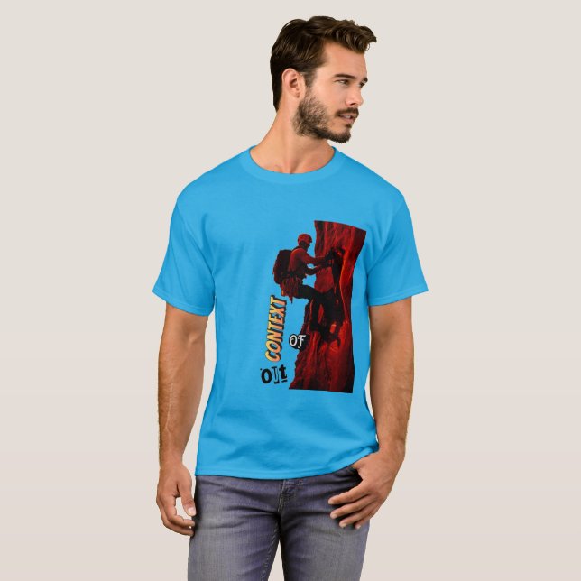 Camiseta Escalador rojo fuera de contexto (Frente Completa)
