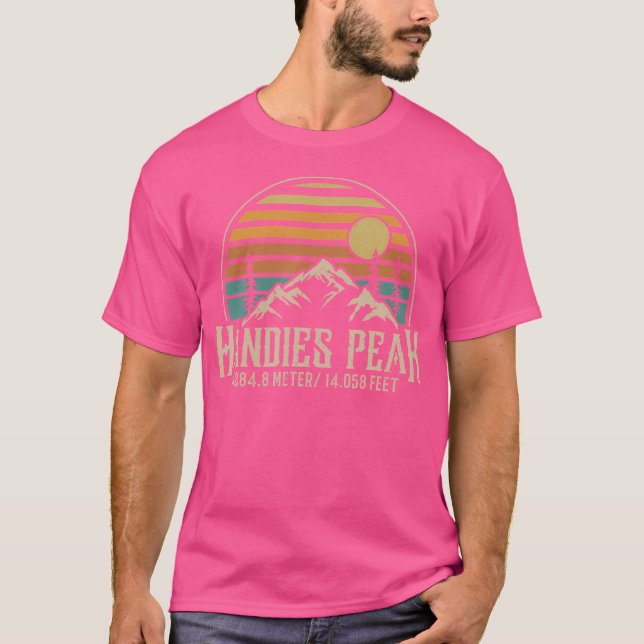 Camiseta Escalando o Colorado, Camping Mountain Handies (Frente)