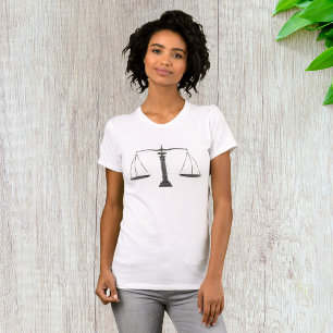 Camiseta Escalas de Justiça Elegantes