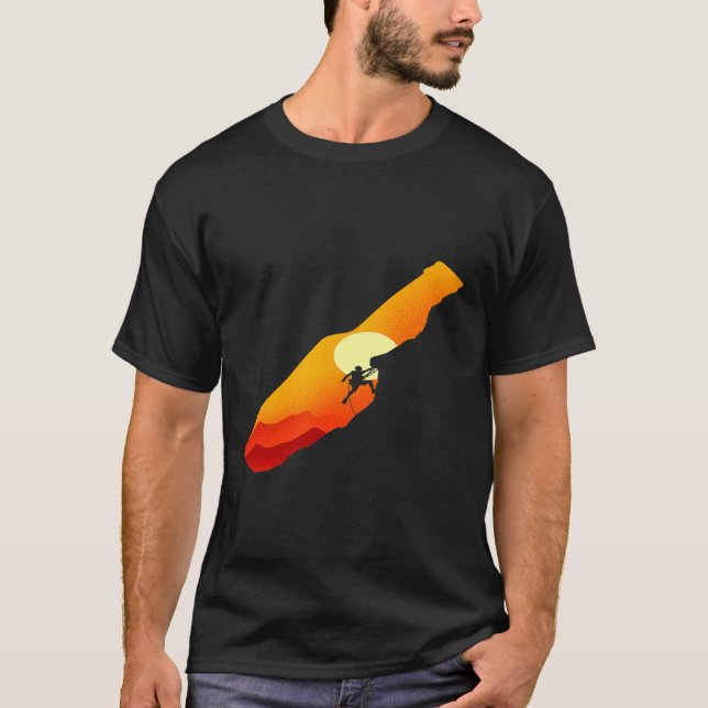 Camiseta Escalas de pedras para escalar (Frente)