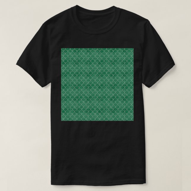 Camiseta Escalas de Sereia Verde (Frente do Design)