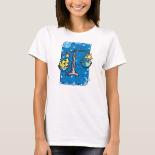 Camiseta Escalas do Libra que pesam estrelas