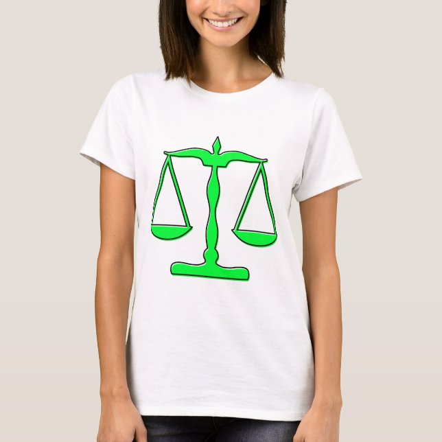 Camiseta escalas do oddRex de justiça (Frente)