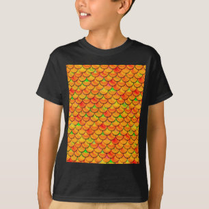 Camiseta Escalas laranja e verde de queda