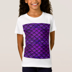 Camiseta Escalas roxas & azuis de Falln da sereia