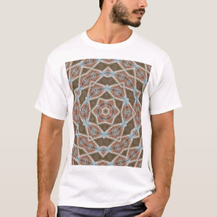 Camiseta Escalas simétricas: padrão circular do tecido.