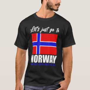 Camiseta Escandinávia Bandeira Norueguesa País Nórdico No