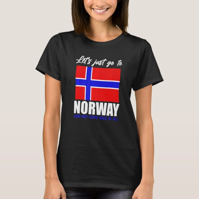 Camiseta Escandinávia  Bandeira Norueguesa País Nórdico Nor (Frente)