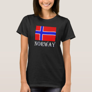 Camiseta Escandinávia Bandeira norueguesa Países Nórdicos N