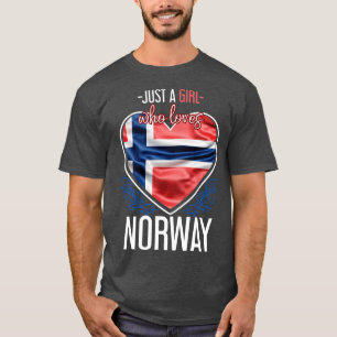 Camiseta Escandinávia Norueguesa Presente Orgulhosa Noruega