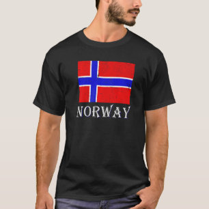 Camiseta Escandinávia País Nórdico Bandeira norueguesa