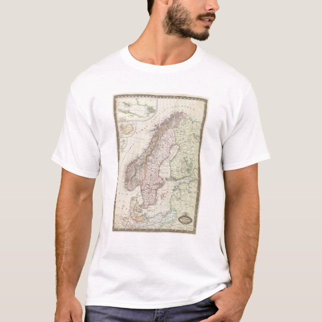 Camiseta Escandinávia, suecia (Frente)