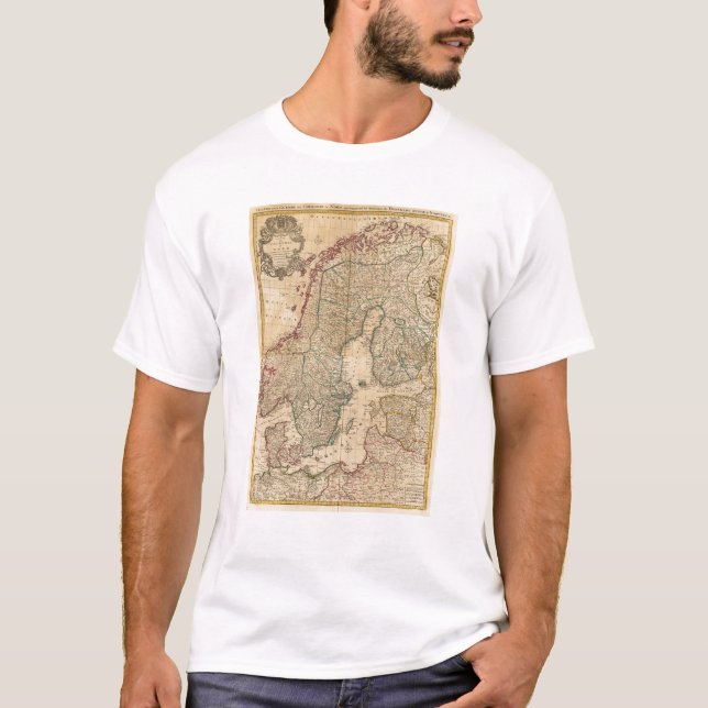 Camiseta Escandinávia, suecia, Dinamarca 2 (Frente)