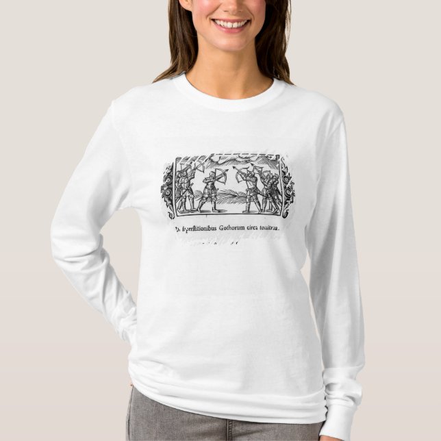 Camiseta Escandinavos que usam suas setas (Frente)