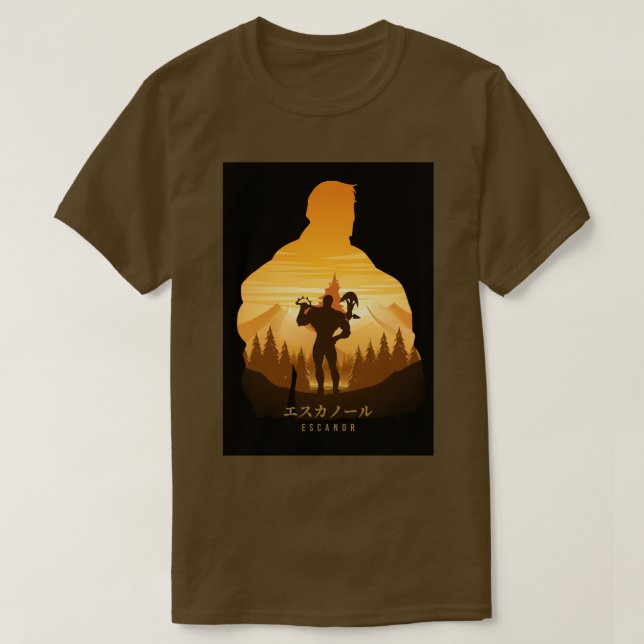 Camiseta Escanor Seven Moradíssimo Sins 1 (Frente do Design)