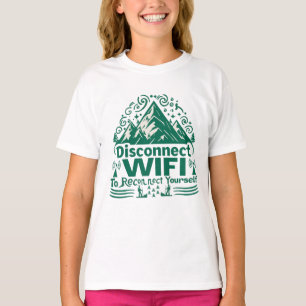 Camiseta Escapar da reconexão digital com a natureza