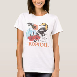 Camiseta Escapar para algum lugar tropical