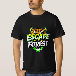 Camiseta Escapar para o Tigre Florestal