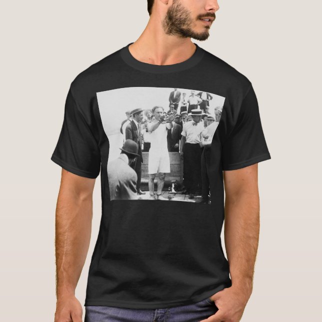 Camiseta Escape 1912 da caixa de Harry Houdini do mágico ao (Frente)