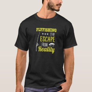 Camiseta Escape Da Pesca De Voo Da Natureza Da Truta Da Rea
