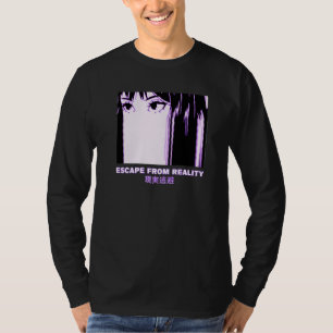 Camiseta Escape Da Realidade Da Estética Vaporwave