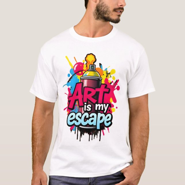 Camiseta Escape de pintura por pulverização - Urbano inspir (Frente)