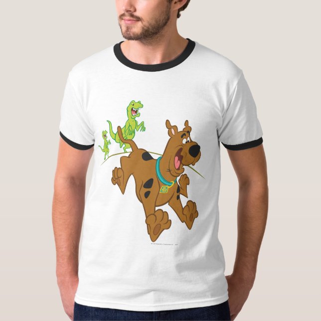Camiseta Escape do dinossauro Scooby-Doo (Frente)