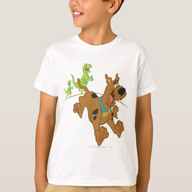Camiseta Escape do dinossauro Scooby-Doo (Frente)