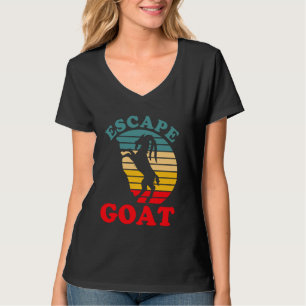 Camiseta Escape Goat Engraçado Fácil Fácil Figurino de Hall
