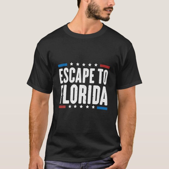 Camiseta Escape Para A Flórida O Bloqueio Libs Tour Ron Des (Frente)
