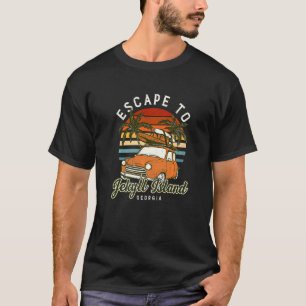 Camiseta Escape Para A Ilha De Jekyll Beach Georgia Ocean G