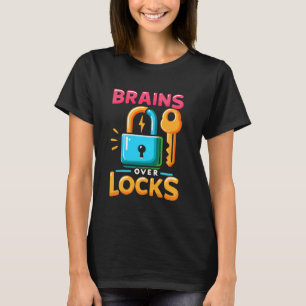 Camiseta Escape Sala Jogo Bloqueio Escolhendo Sala de Quebr