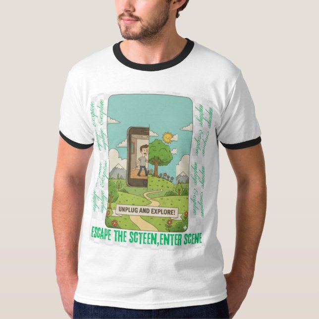 Camiseta Escape the screen,enter the scene t-shirt (Frente)