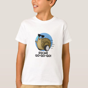 Camiseta Escar-go-go Engraçado Caracol Francês