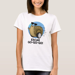 Camiseta Escar-go-go Engraçado Caracol Francês