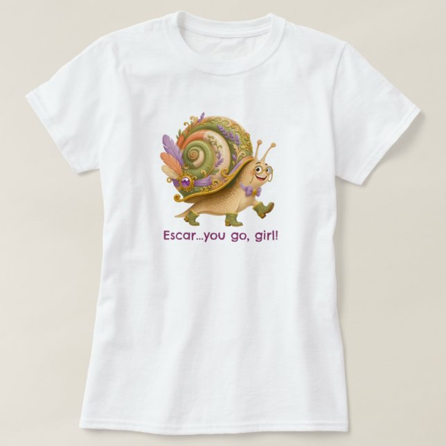 Camiseta Escar...vai em frente, garota! (Frente do Design)