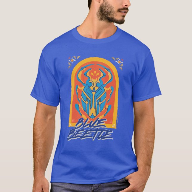 Camiseta Escaravelho Azul Talavera Gráfico (Frente)